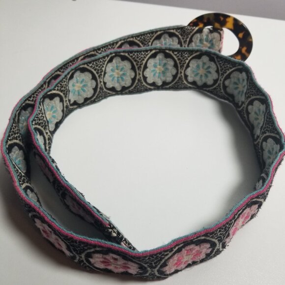 Hadley Pollet Zinnia Women's Floweret Reversible Belt Sz S/M - Picture 2 of 5